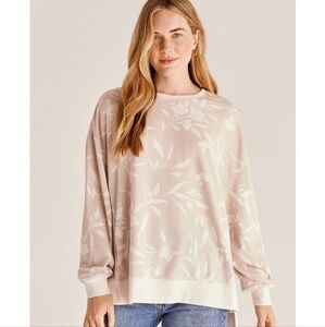 Z Supply Floral Cream Sweatshirt
